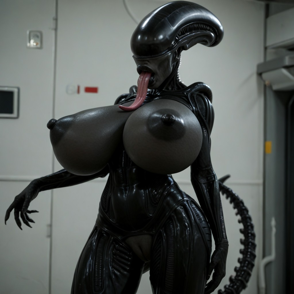 Moist, Tongue Out, No Eyes AI Porn