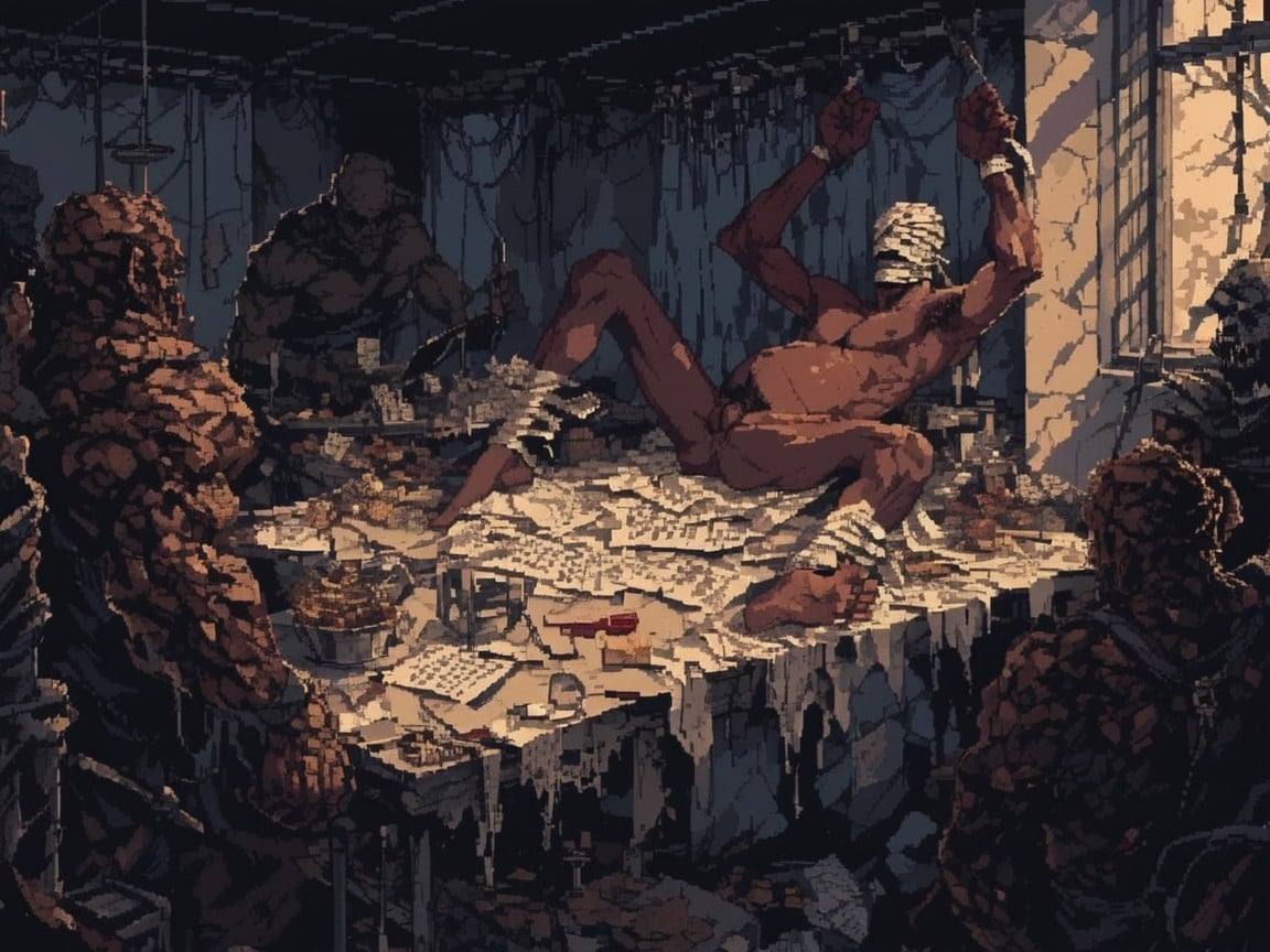 Skinny, Restrained, Hospital AI Gay Porn