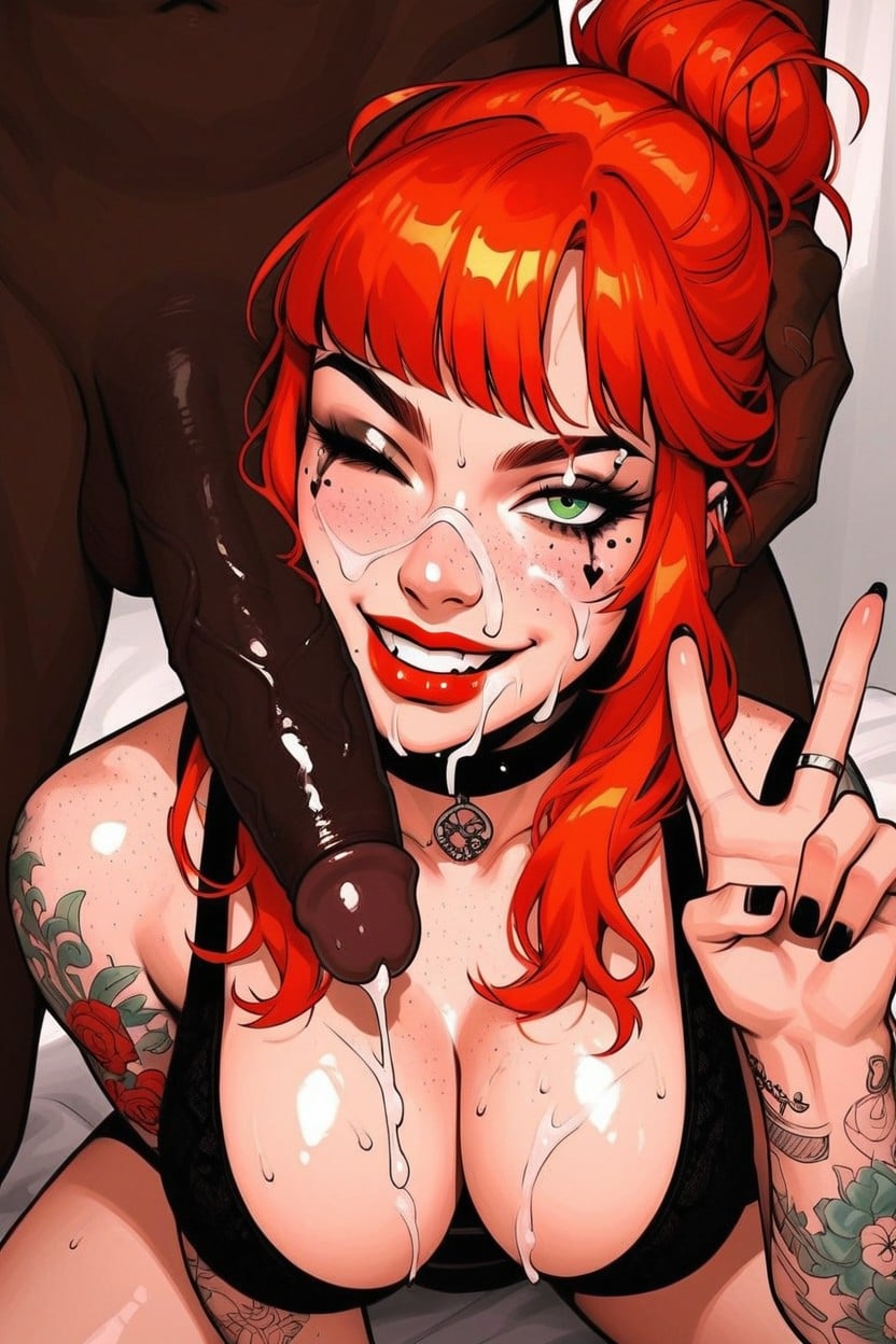 Ginger Hair, After Sex, Tattoos AI Porn