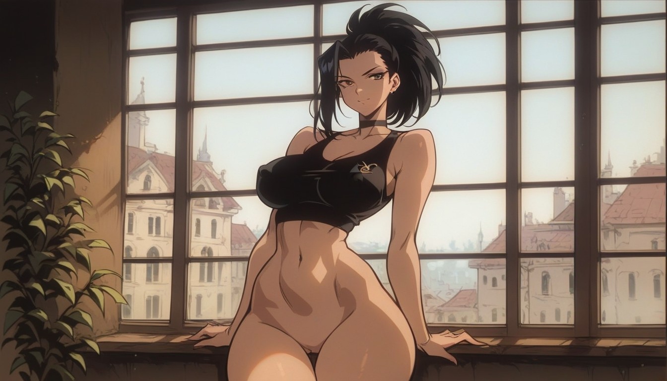Bedroom, Arching Back, Horny Hentai AI Porn