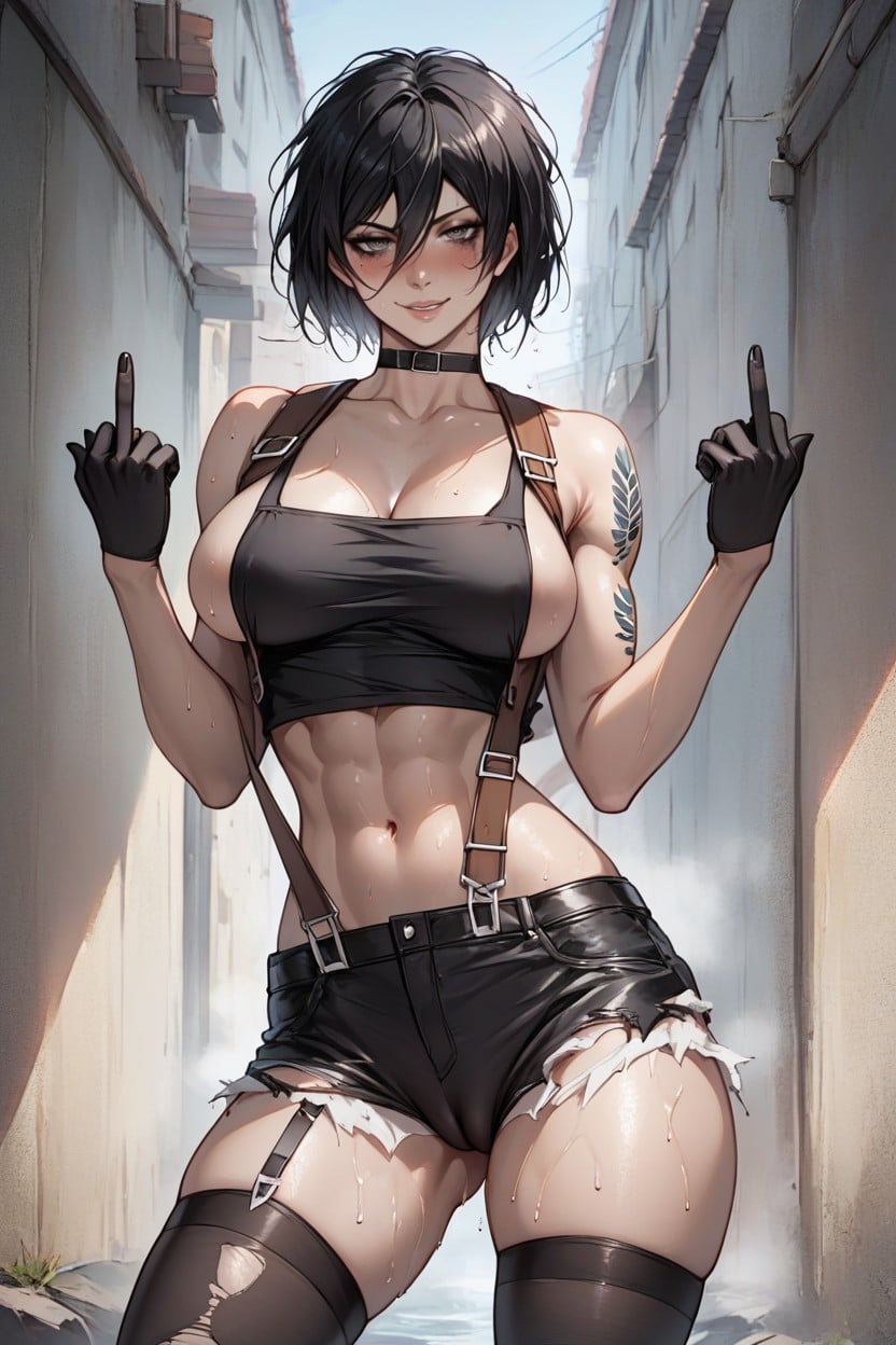 Short Length, Pencil Waist, Seductive Eyes Hentai AI Porn
