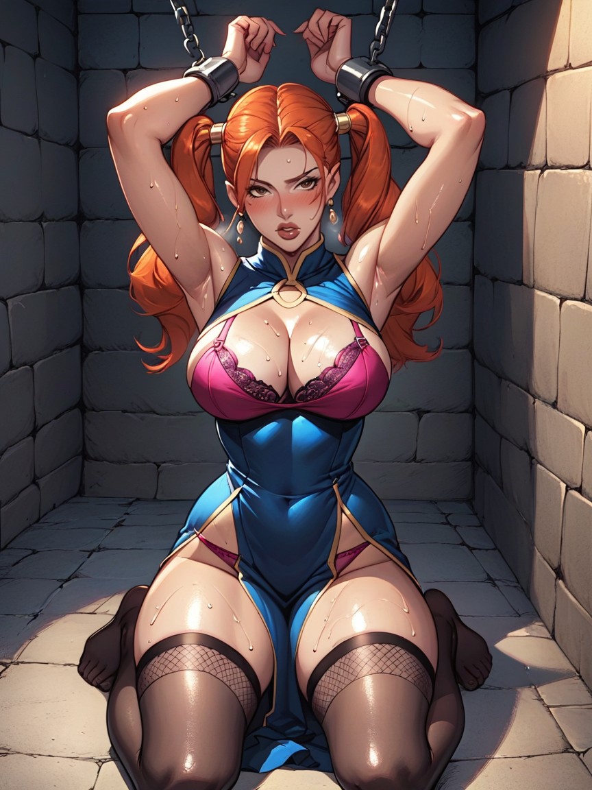 Brown Eyes, Extremely Beautiful, Dungeon Hentai AI Porn