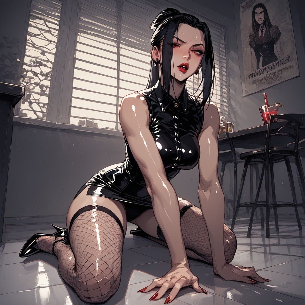 Oiled Skin, Slut Office Clothes, Office Shirt Hentai AI Porn