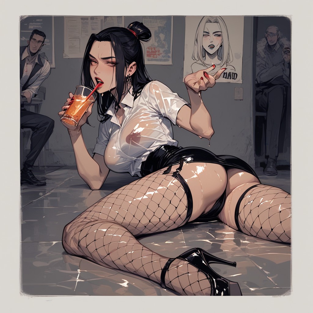 Very Tight Clothes, Intoxicated, Very Lewd Hentai AI Porn