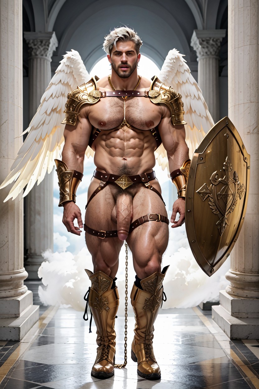 Chains Jockstrap, Massively Hyper Long Foreskin, Golden Warrior Groinhigh Boots Porno gay IA