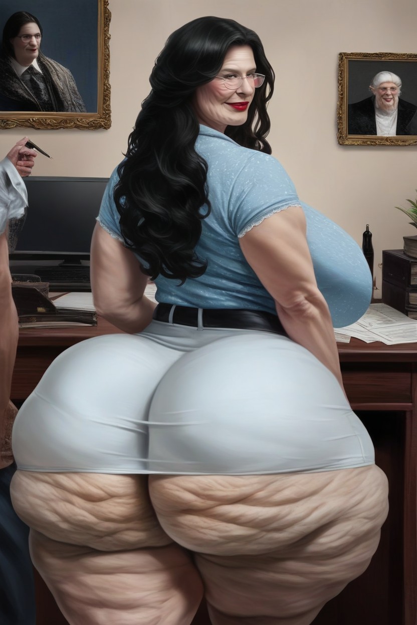 Booty Cheeks Extremely Huge, Extremadamente Pesado En La Parte Inferior, Extremely Enormous Fake Booty Porno IA