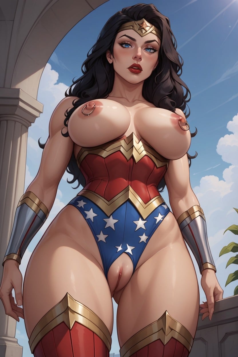 Bottom Up, Exposed Breasts, Sunny Hentai AI Porn