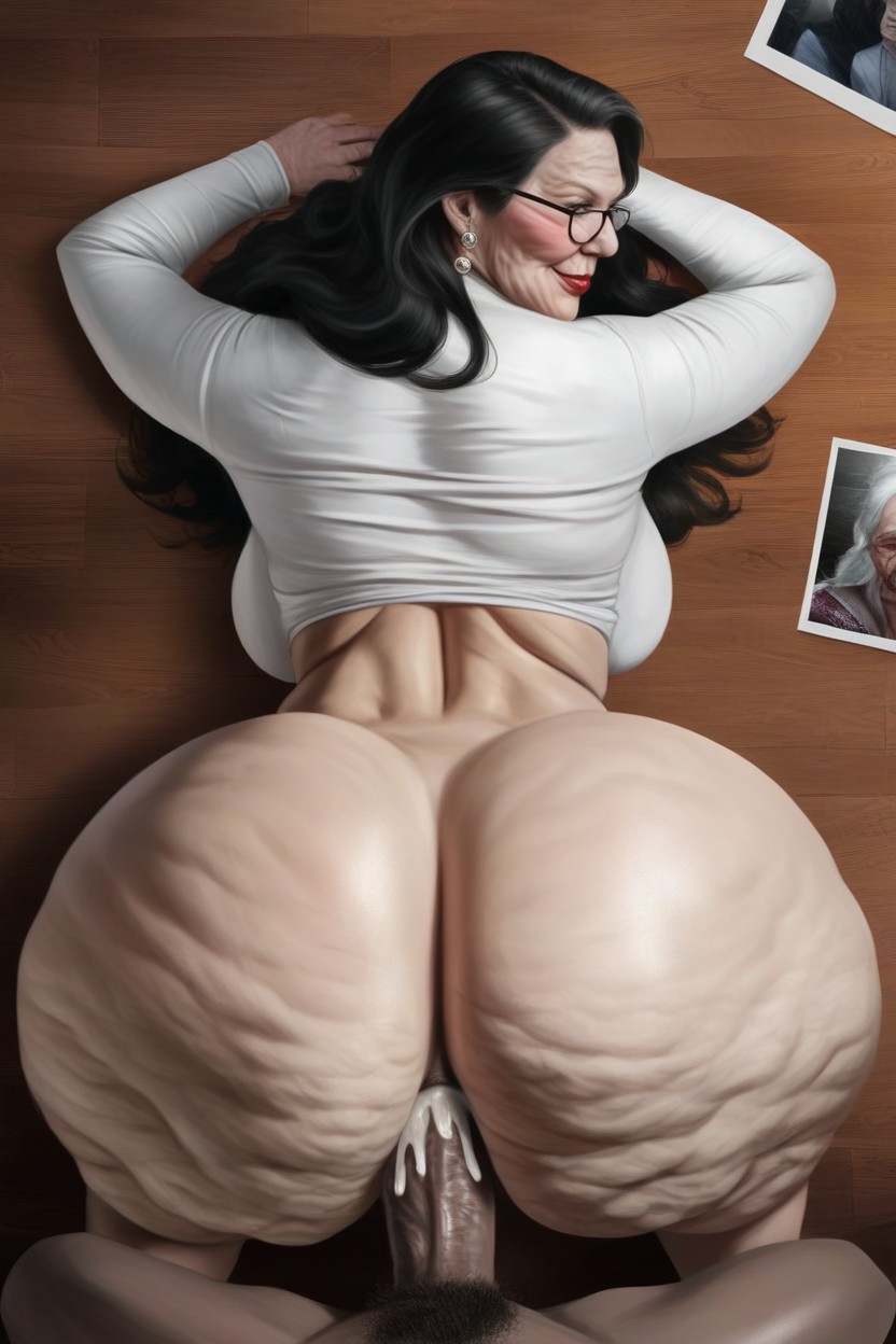 60+, Groping Big Ass, Muslos Gruesos Porno IA
