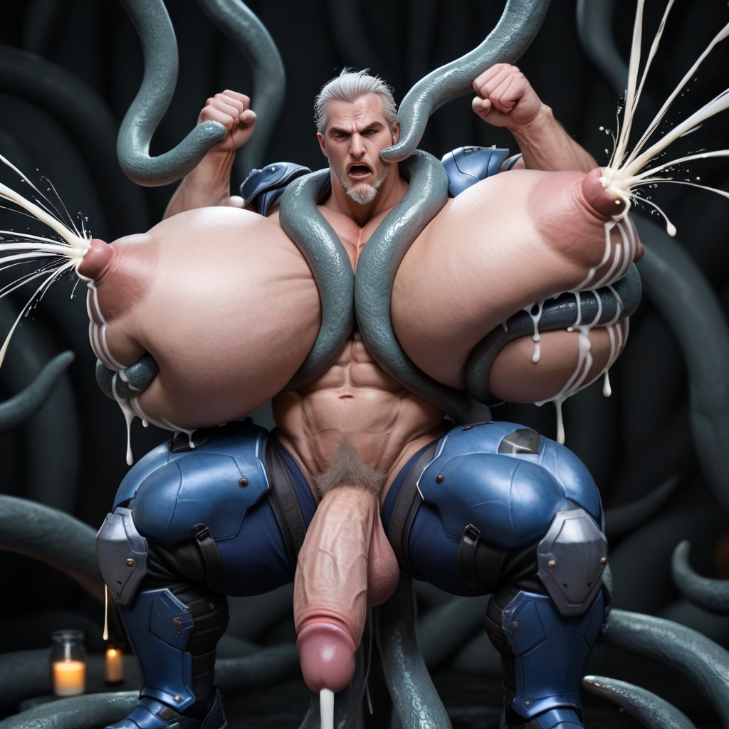 Angry, Blue Armor, Hyper Round Ass Hyper Breasts AI Gay Porn