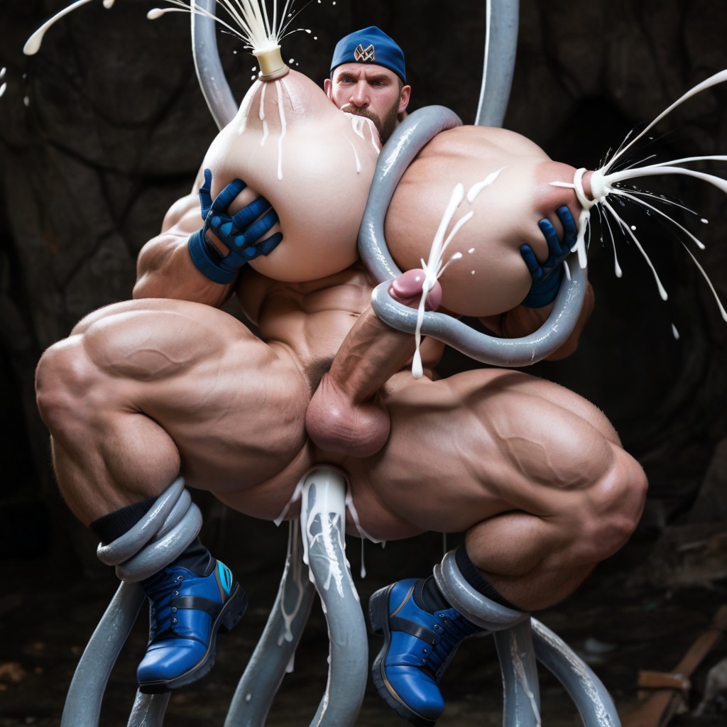 Cosplay, 25+, Hyper Round Pecs AI Gay Porn