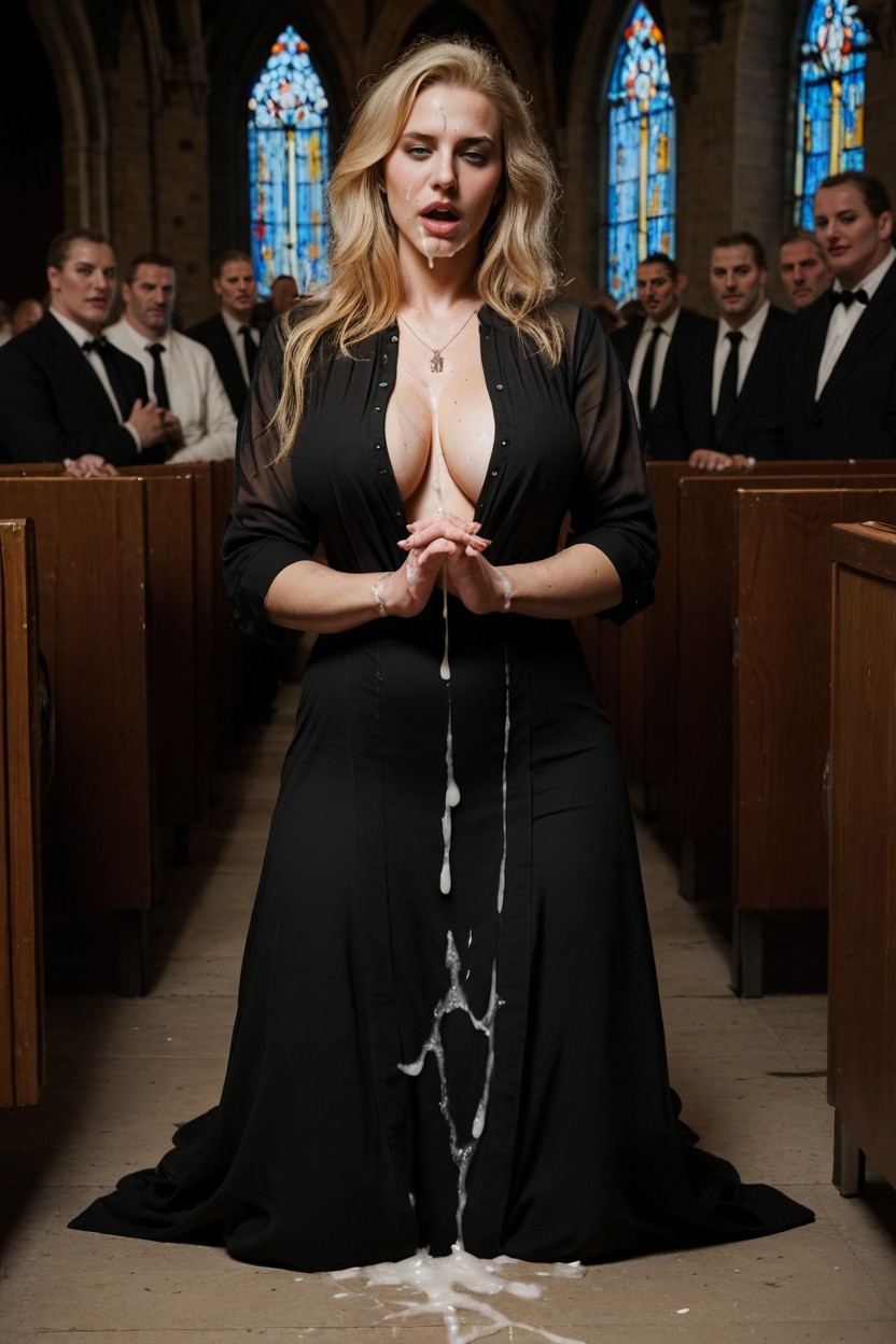 Culo Pequeño, Corrida, Iglesia Porno IA