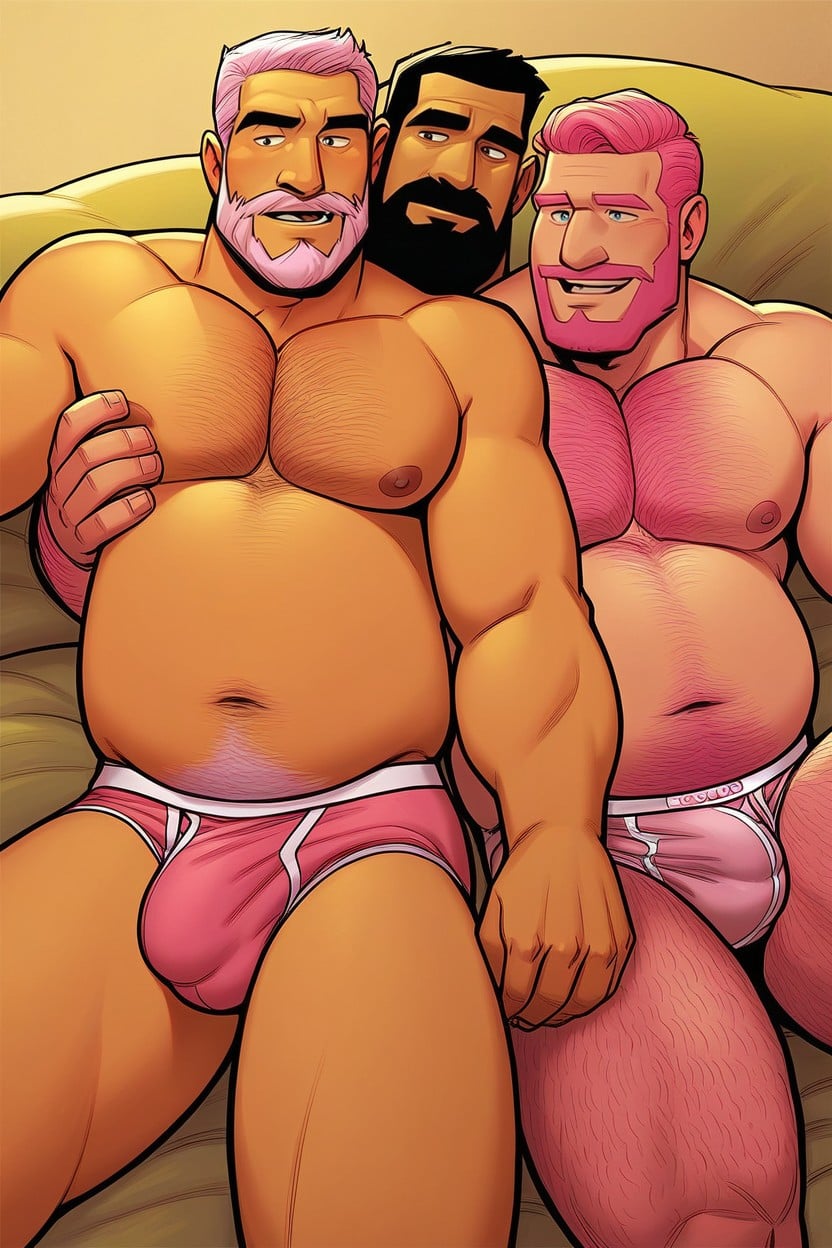 Bulge, Grabbing From Behind, Male AI Gay Porn
