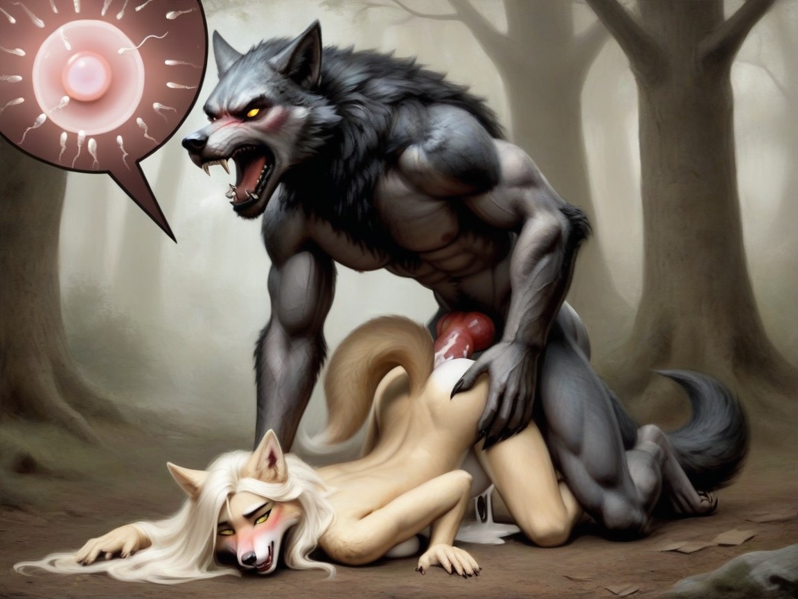 Veiny Penis, Being Bred, Ultra Detailed Furry AI Porn