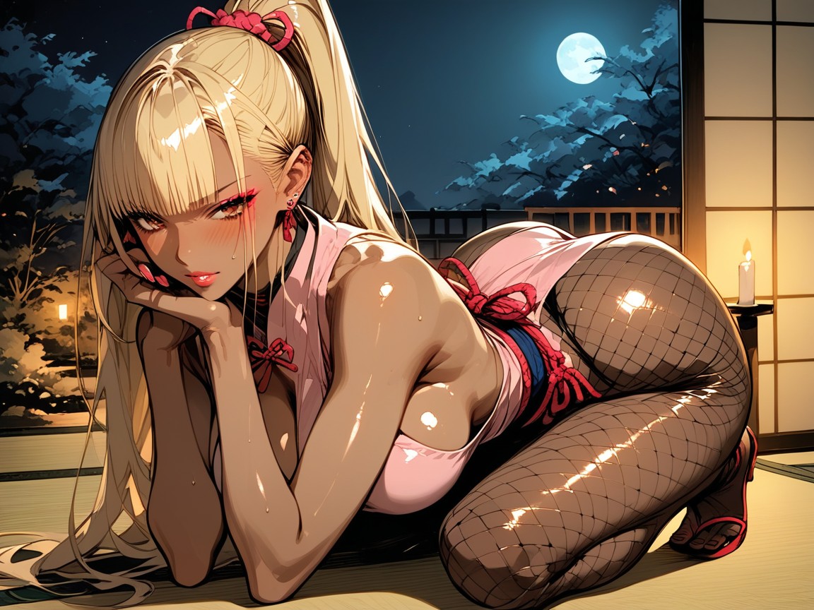Swaying Chest, Long Hair, Big Tits Hentai AI Porn