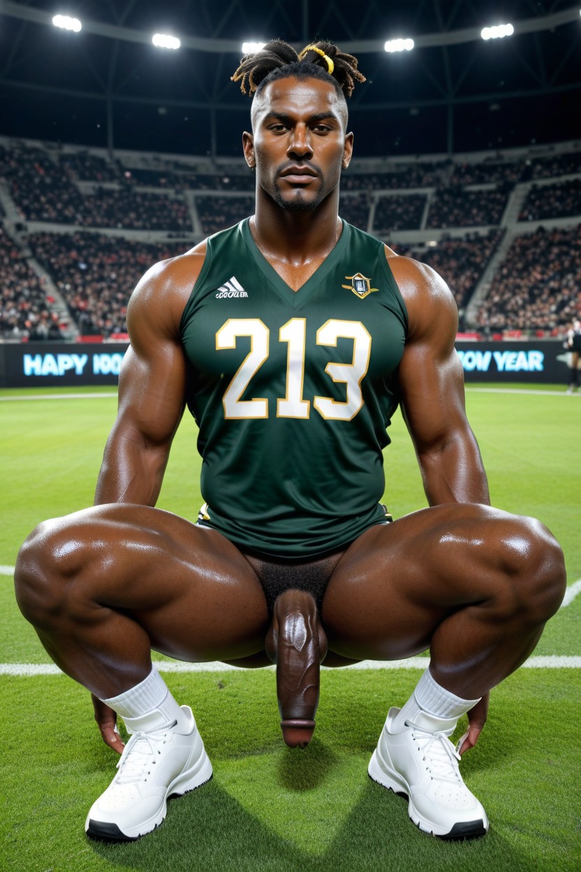 Flaccid, Brown Skin, Well Defined Back AI Gay Porn