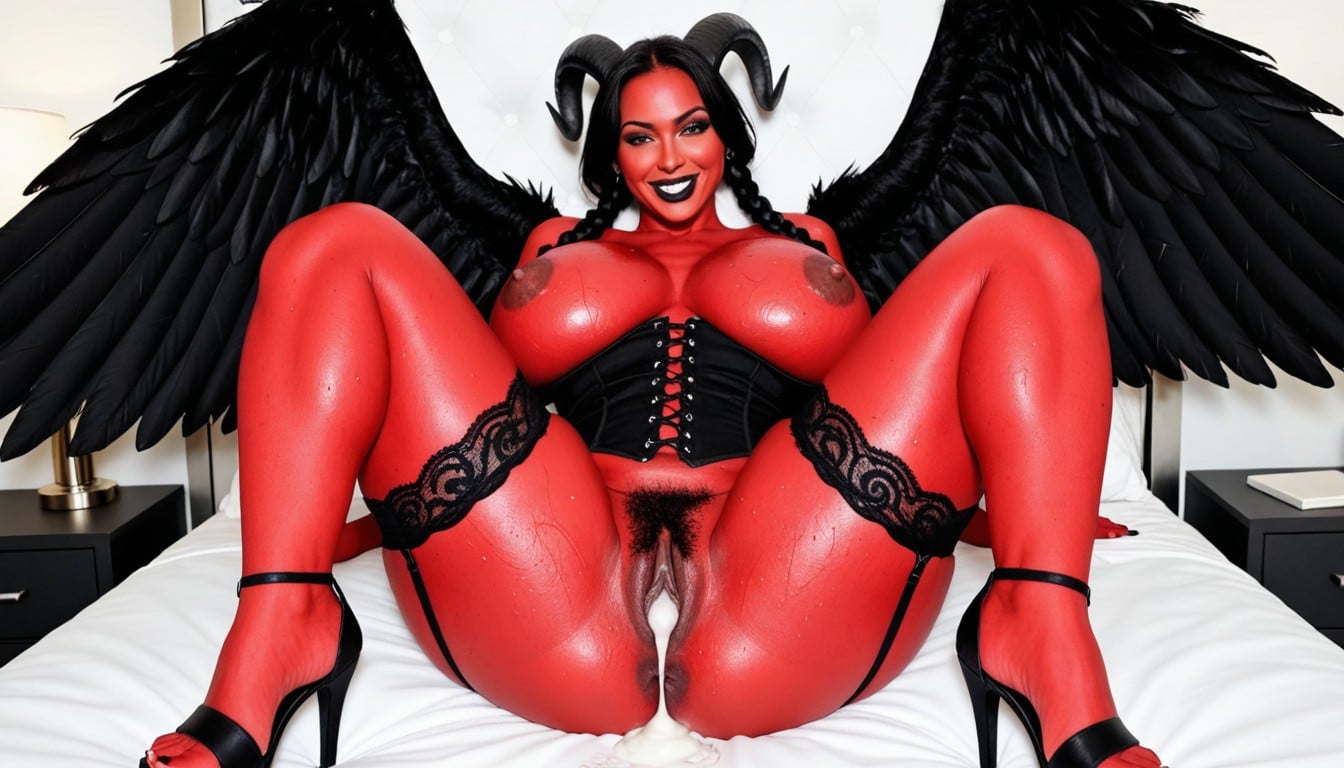 Long Legs, Black High Heels Sandals, Massive Soft Squishy Ass AI Porn
