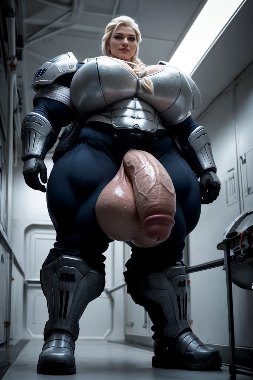 Armor Vest, Gigantic Latissimus Dorsi, Gigantic Abdominal Obliques AI Porn