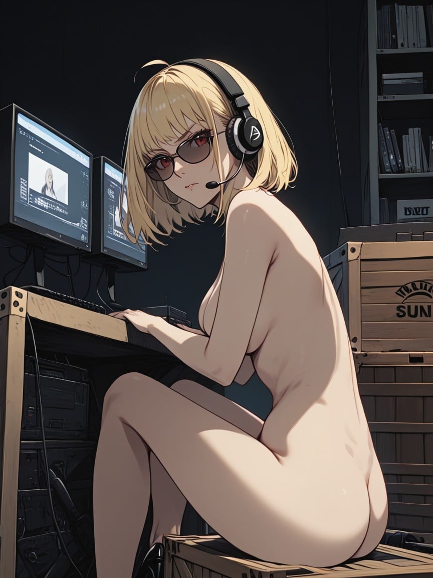 Electronics All Around, Spy Surveillance, Walls Filled With Electronics And Monitors AI Porn