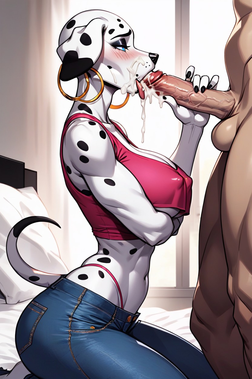 In Bedroom, Gros Seins, Big White Dick Porno IA Furry