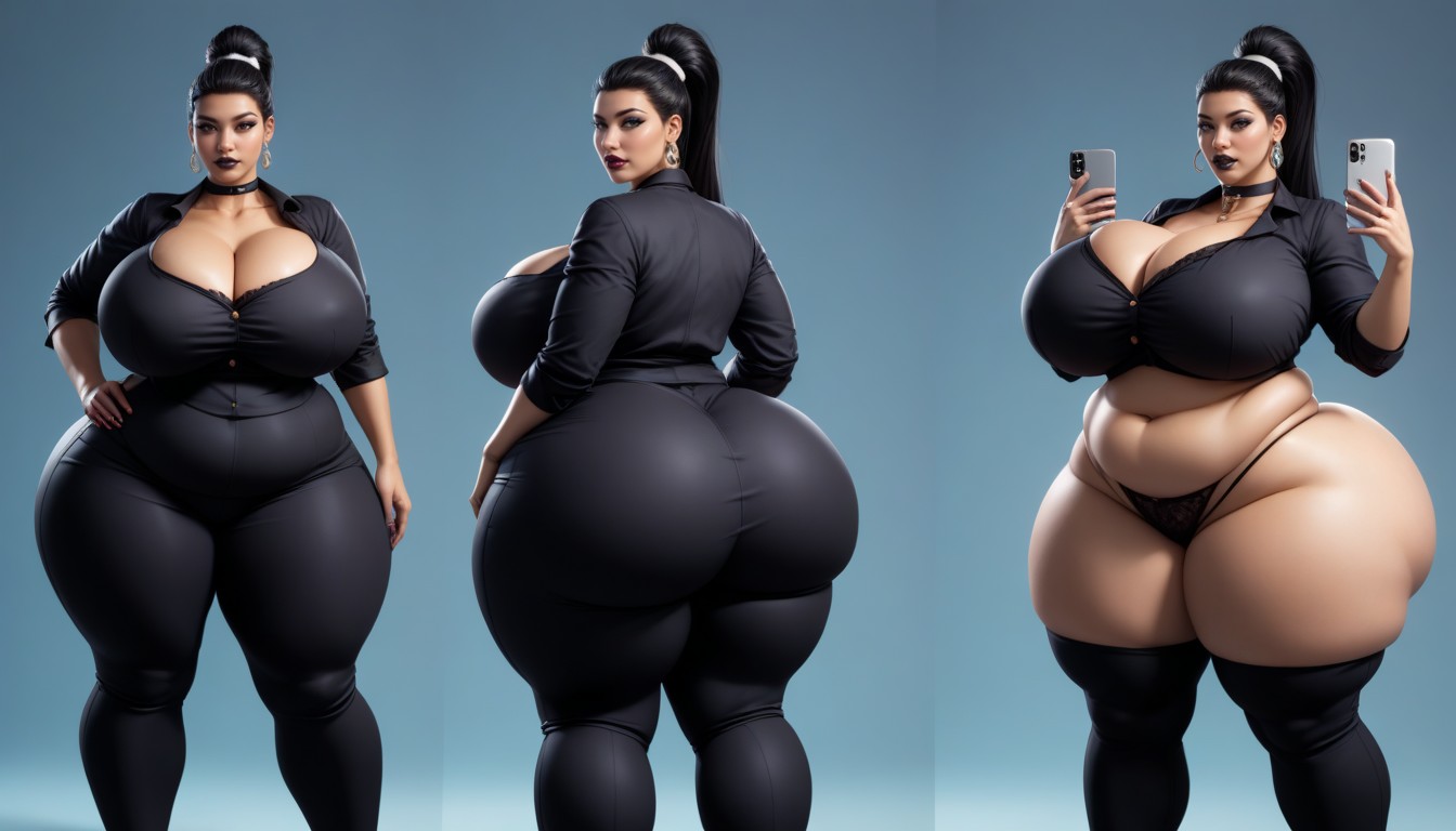 Escote, Most Hyper Ultra Mega Busty Woman Ever To Be Seen, Extremadamente Pesado En La Parte Inferior Porno BBW IA