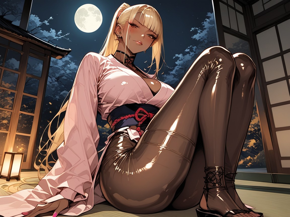Dark Skin, Perfect Anatomy, Moon Hentai AI Porn