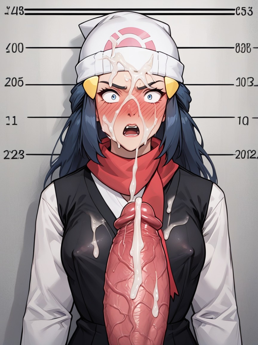 Werewolf Standing Out Of Frame, Full-face Blush, Open Clothes Hentai AI Porn