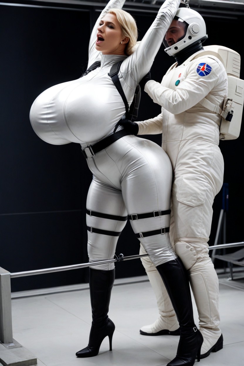 Milf, Arched Back, Space Suit AI Porn