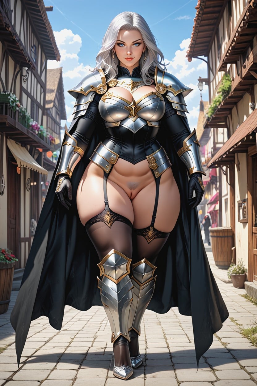 Full Body, Front View, Thick Thighs AI Porn