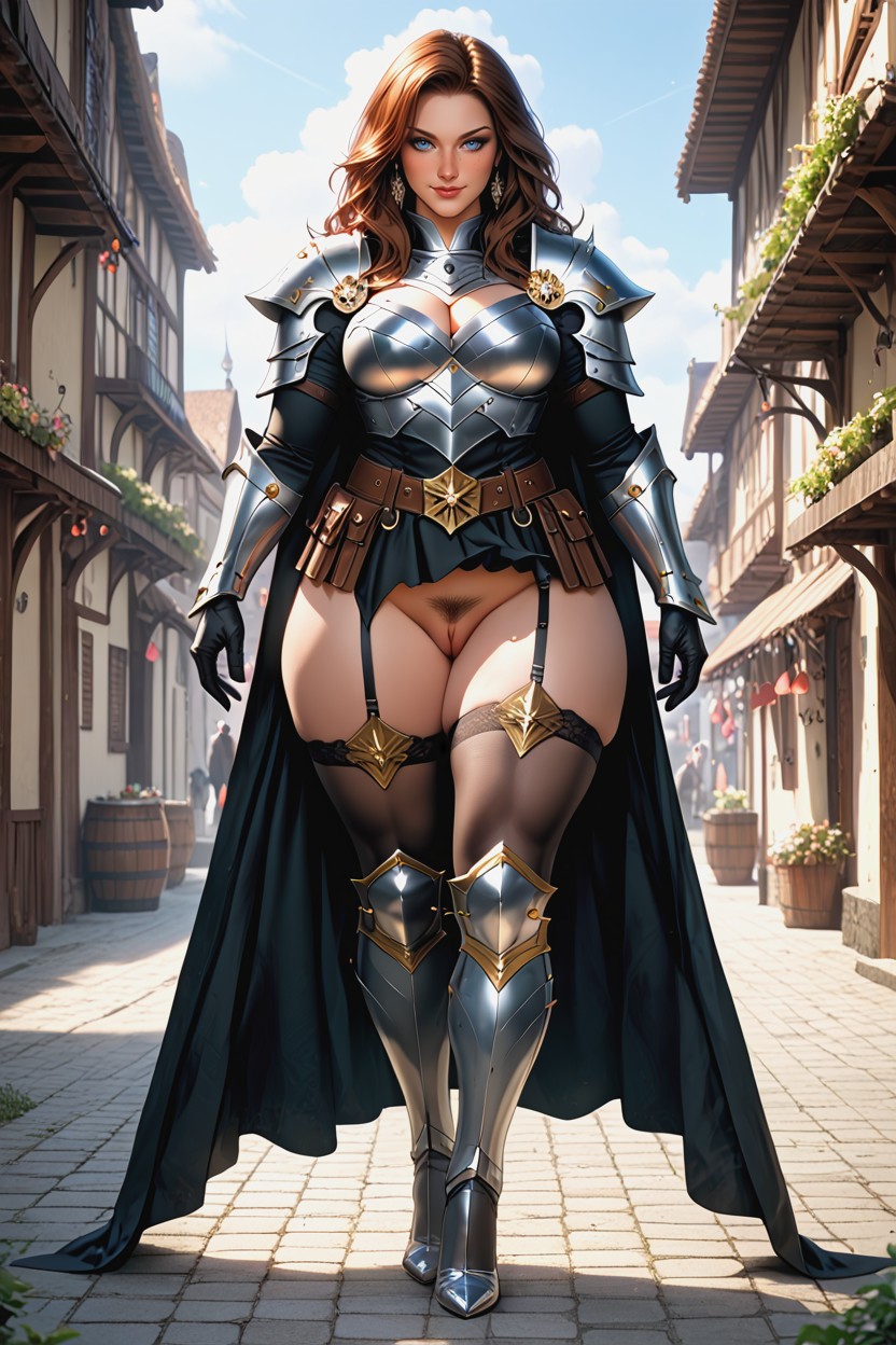 Luxanna Crownguard, Natural Breasts, Heels AI Porn