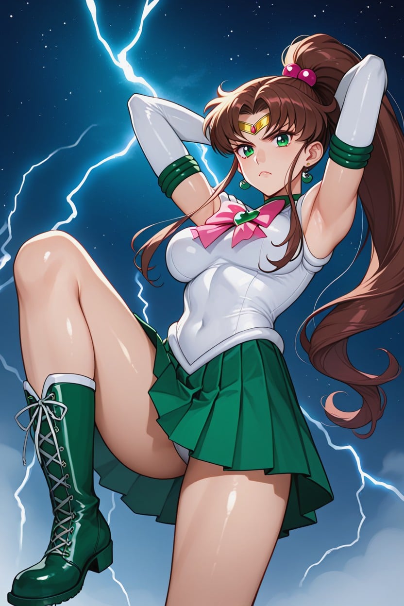 White Gloves, 25+, Green Eyes Hentai AI Porn