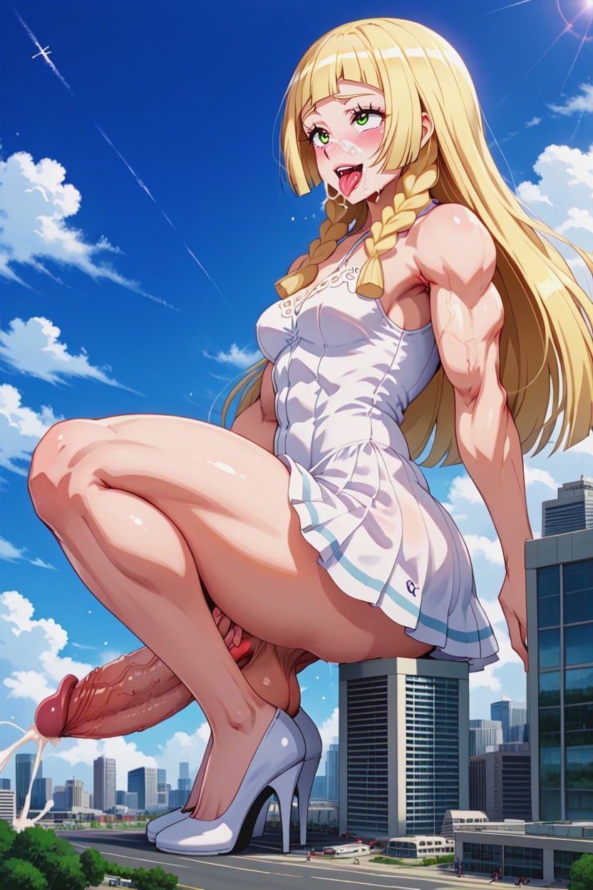 Hyperthrophied Muscles, Erect Futa Cock, Hdr AI Porn