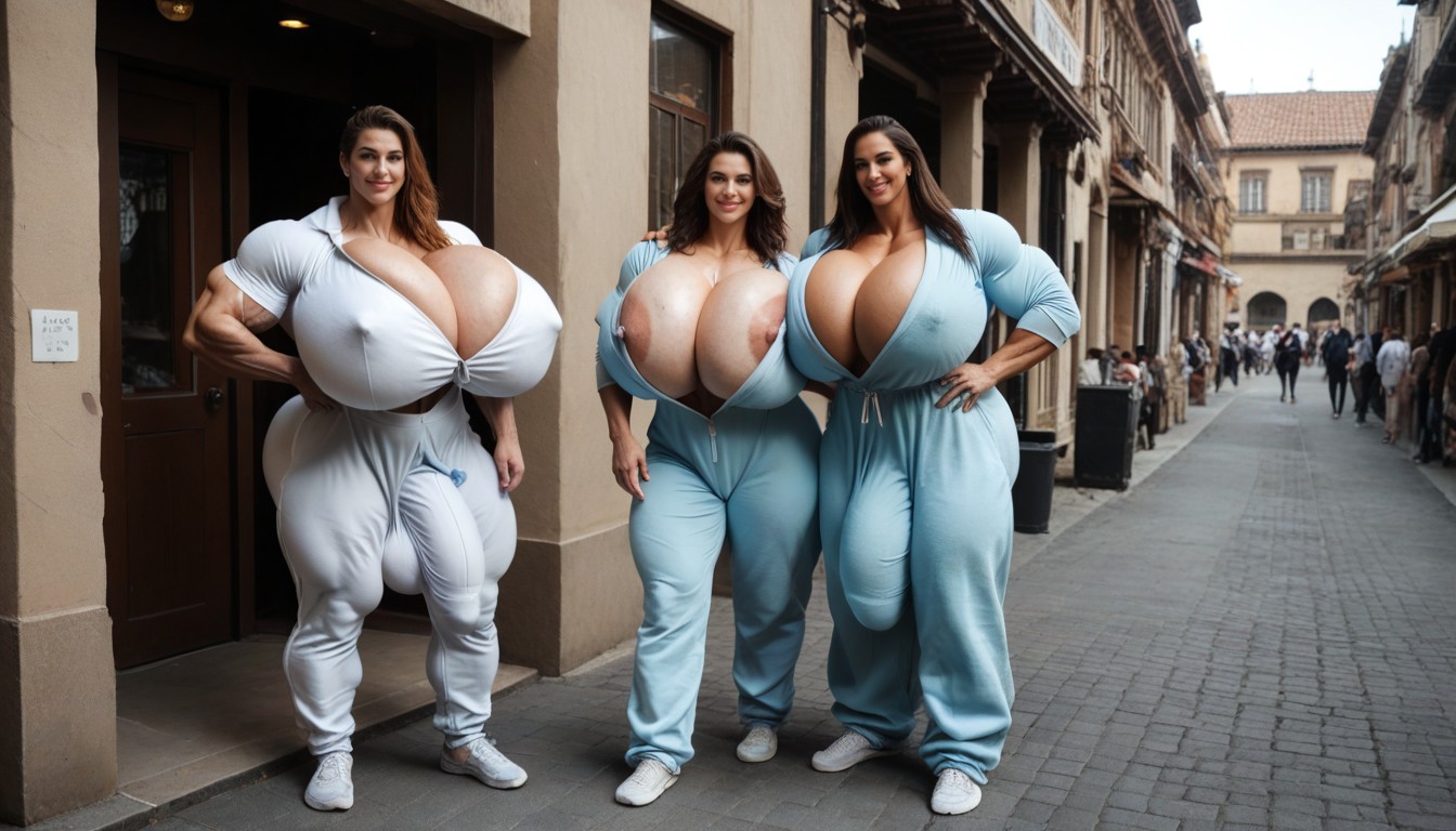 Onesie, Oriental Interior, Ancient Street Shemale AI Porn