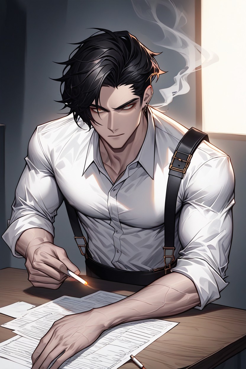 Table With Spy Gadgets, 18+, Shadow Patterns Hentai AI Porn