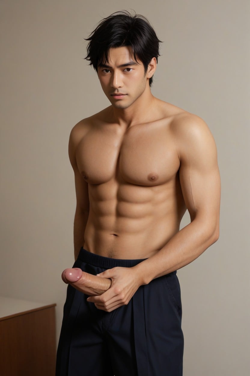 腹肌明顯, 肌肉緊實, 肌肉發達 AI Gay Porn
