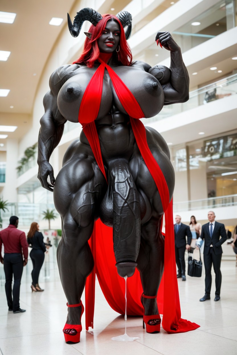 Muscular Veins, Gigantic, Gigantic Shoulders Shemale AI Porn