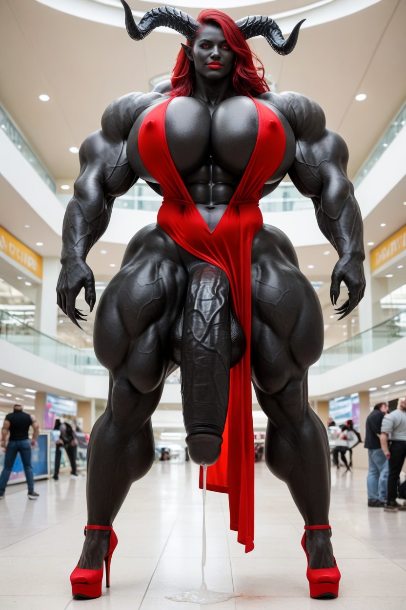 Vagina, Silk Dress, Black Cock Is Too Big Shemale AI Porn
