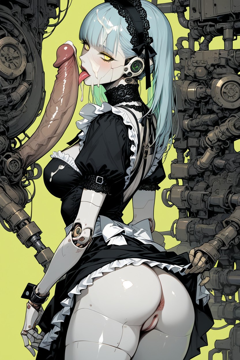 Th Century, Cum On Breast, Yellow-green Light Hentai AI Porn