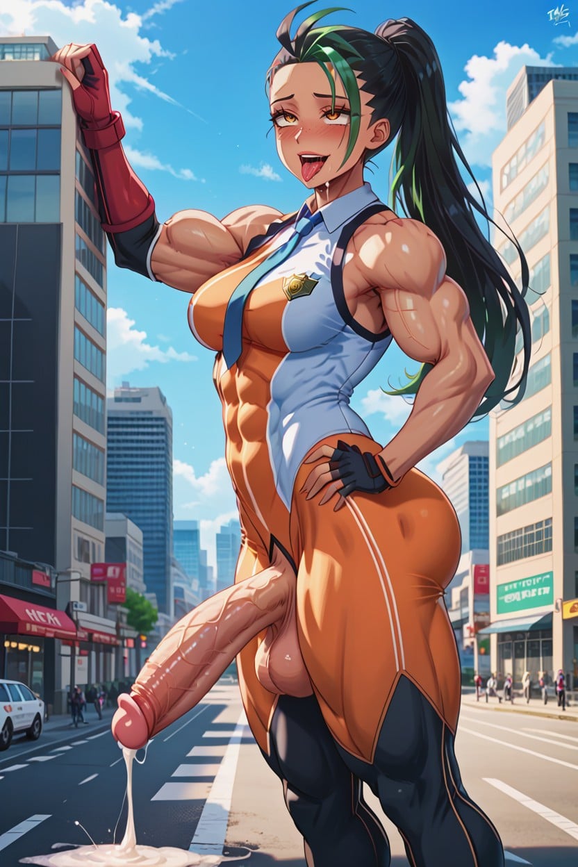 Ultra High Detail, Penile Masturbation, Bulging Muscles AI Porn