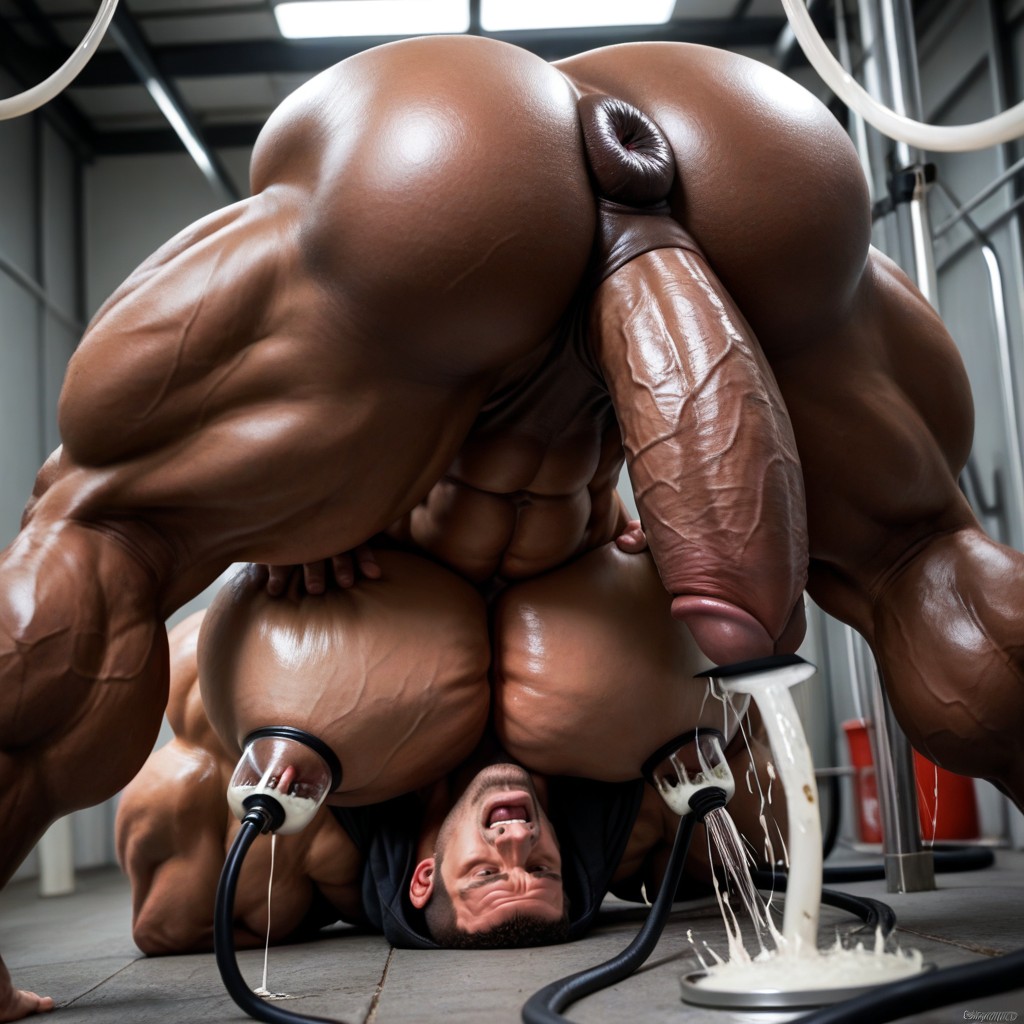Upside Downhyper Breasts, Rough Grope, Black Skin AI Gay Porn
