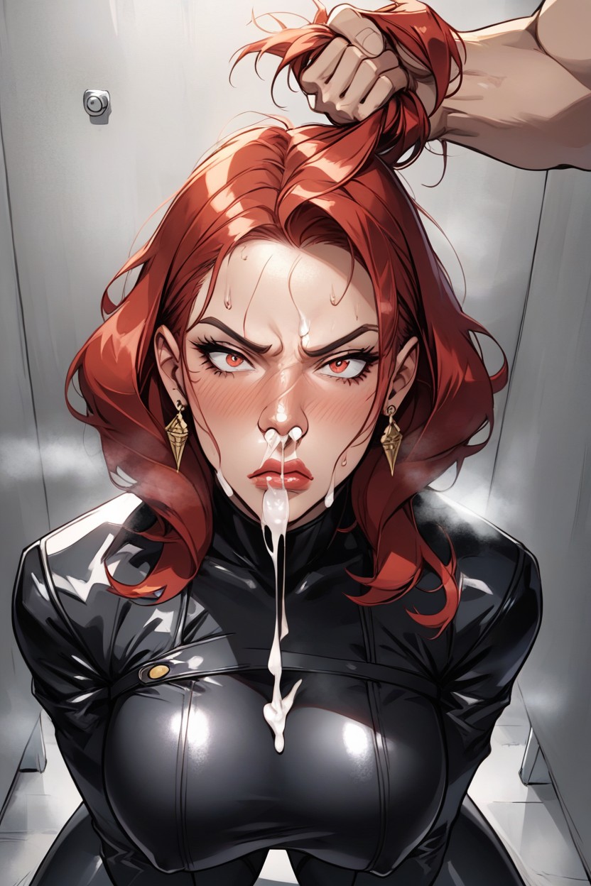 Sweaty, Disgusted, Red Hair AI Porn