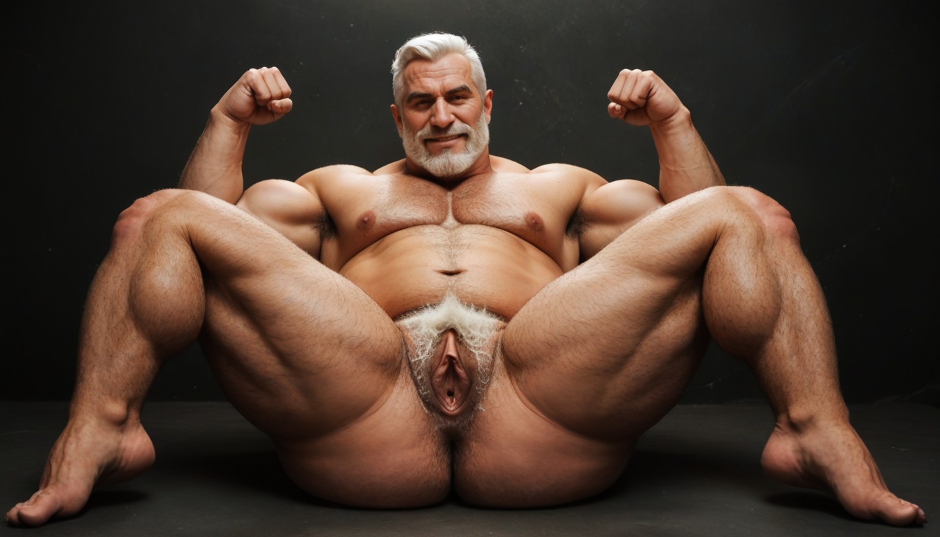 Fat, White Beard, Beard AI Gay Porn