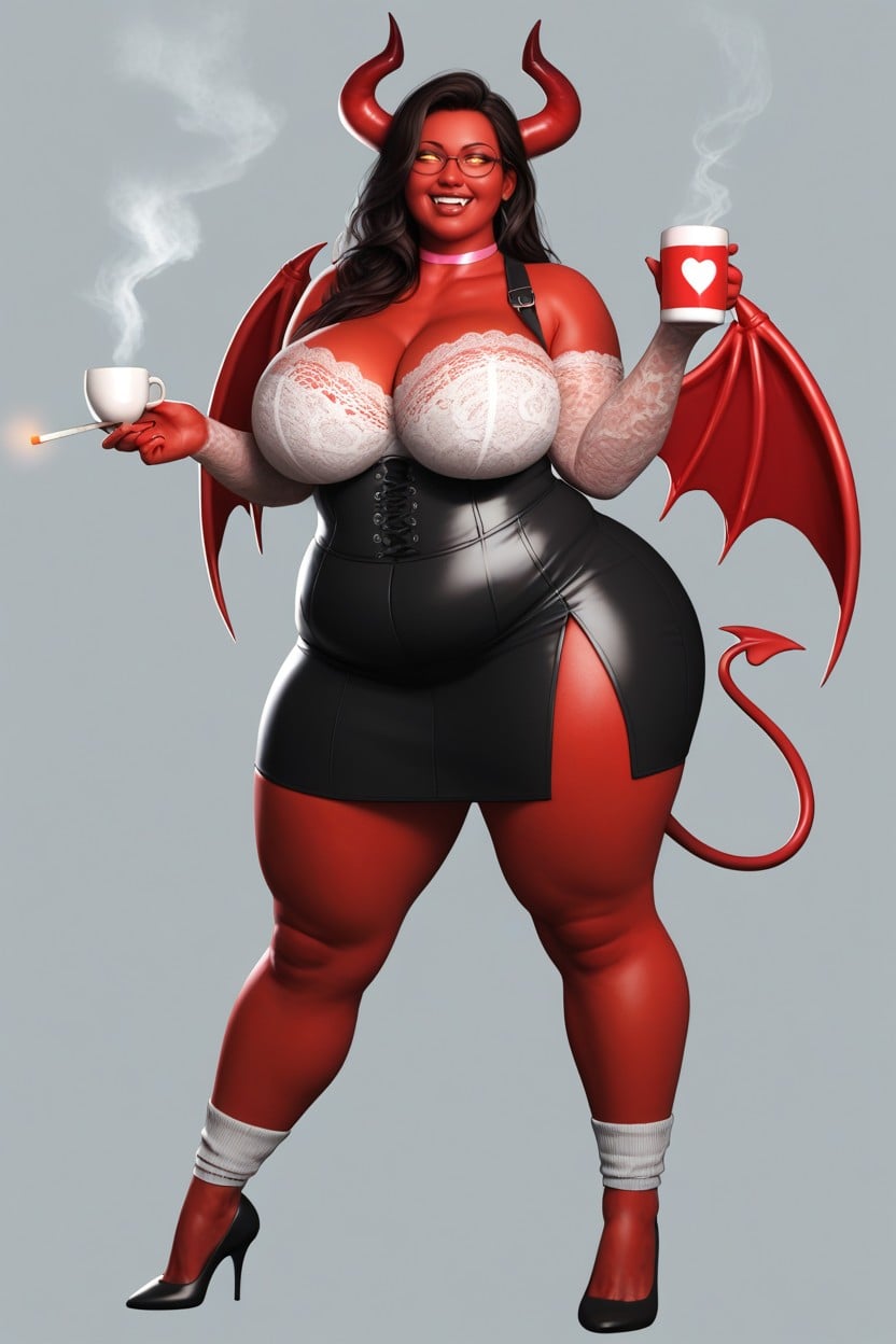 18+, All Skin Is Smooth Red, Curvy Body Porno IA