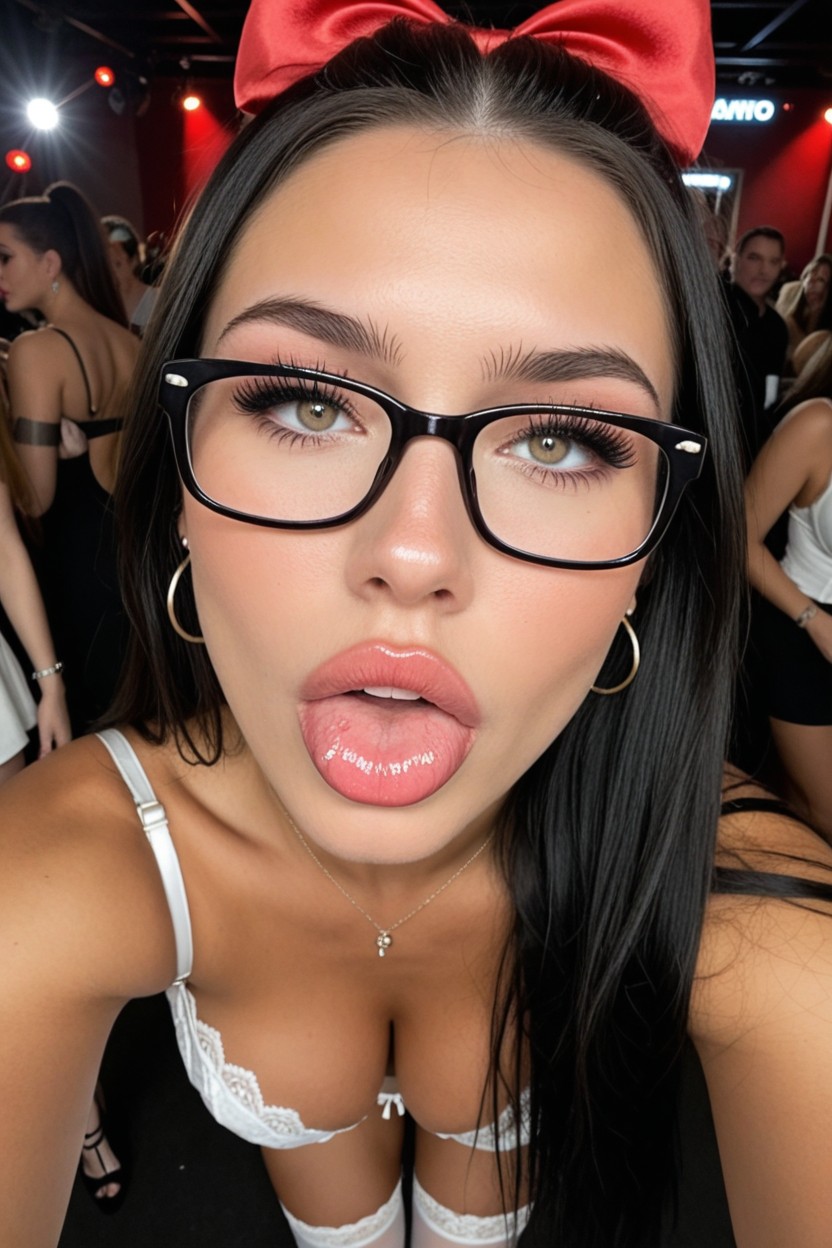 Bimbo, Black Hair, Rounded Ass AI Porn