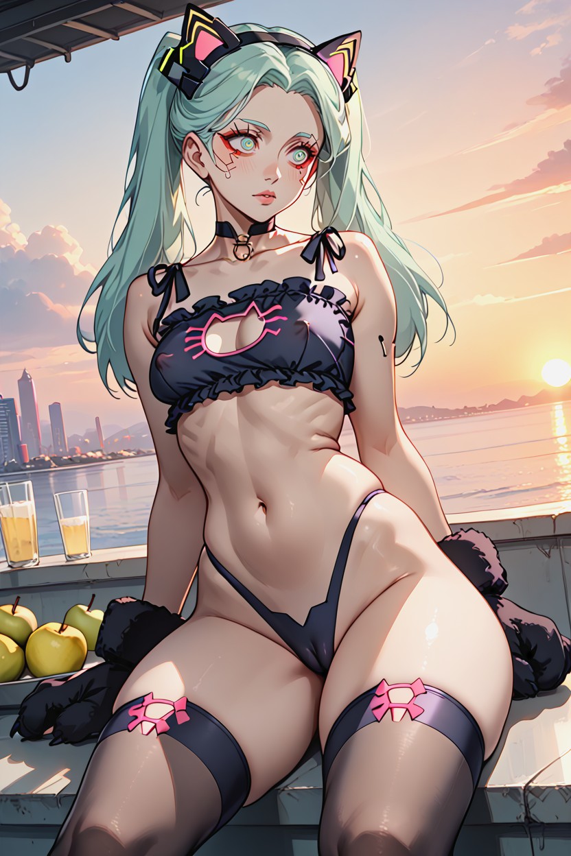 Pear Shape Body, Narrowshoulders, Disney Art Style AI Porn