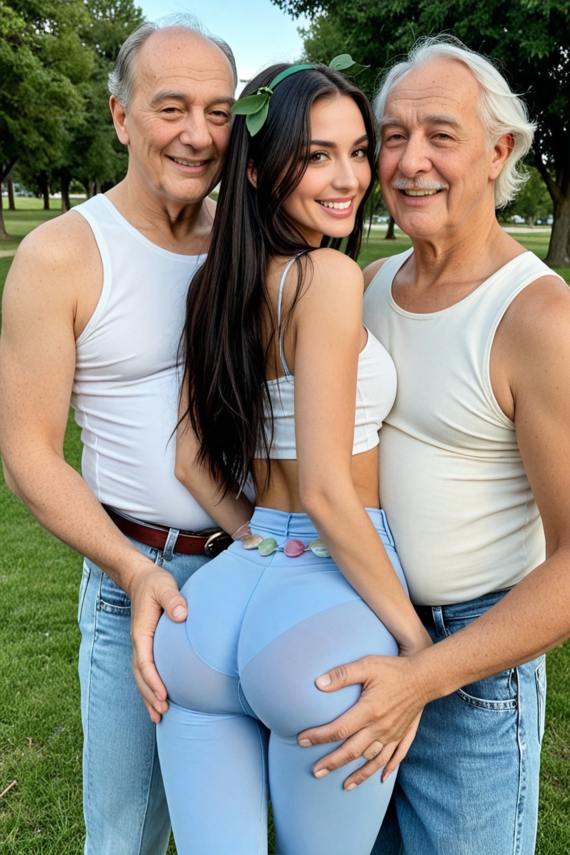 Ugly Old Men Around, Anal Sex, Looking At Viewer AI Porn
