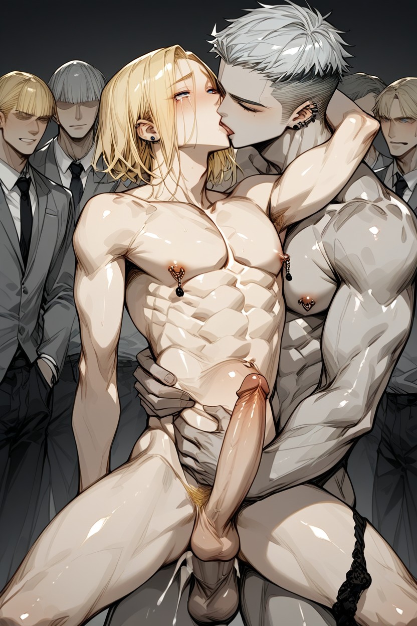 Wide View, Blonde Is Bottom, Big Cock AI Gay Porn
