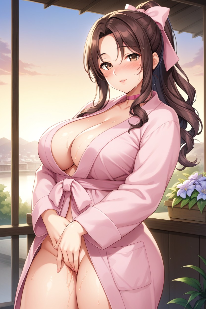 Exposed Thighs, Big Thigh, Medium Perky Breasts Hentai IA