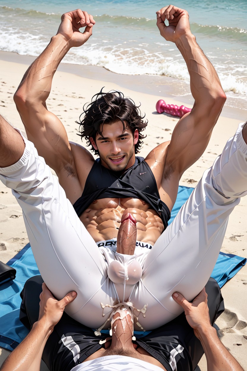 Loungewear, Many People Around, Breed AI Gay Porn