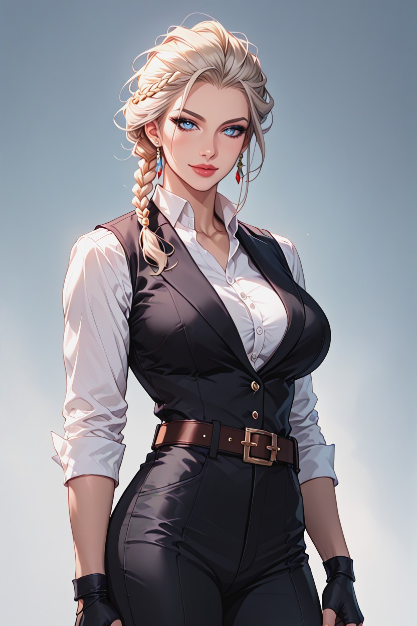 Seducing, A Seductive Stunning Fantasy Sorceress, Seductive Smile Hentai AI Porn