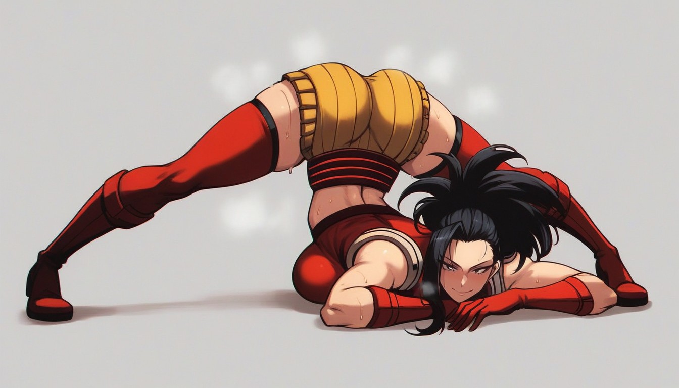 Pose De Jack O' Lantern, Red Top, Back View Hentai IA
